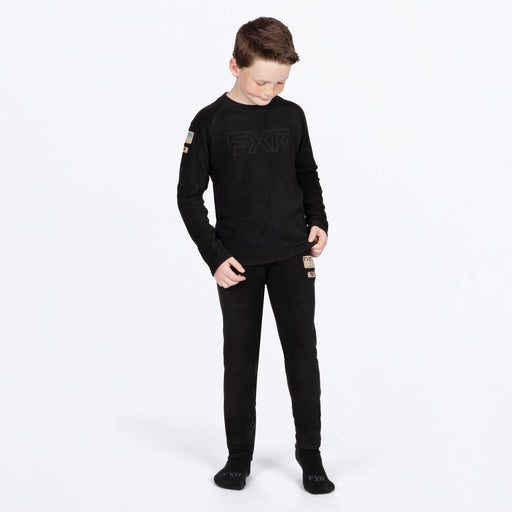 FXR YOUTH PYRO THERMAL SET in Black