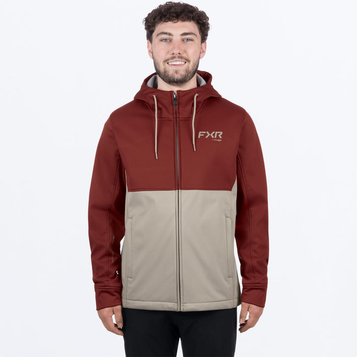 FXR HYDROGEN SOFTSHELL JACKET 2025 - Oxblood/Stone