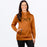 FXR WOMEN'S HYDROGEN TECH PULLOVER HOODIE in Umber/Dark Cedar