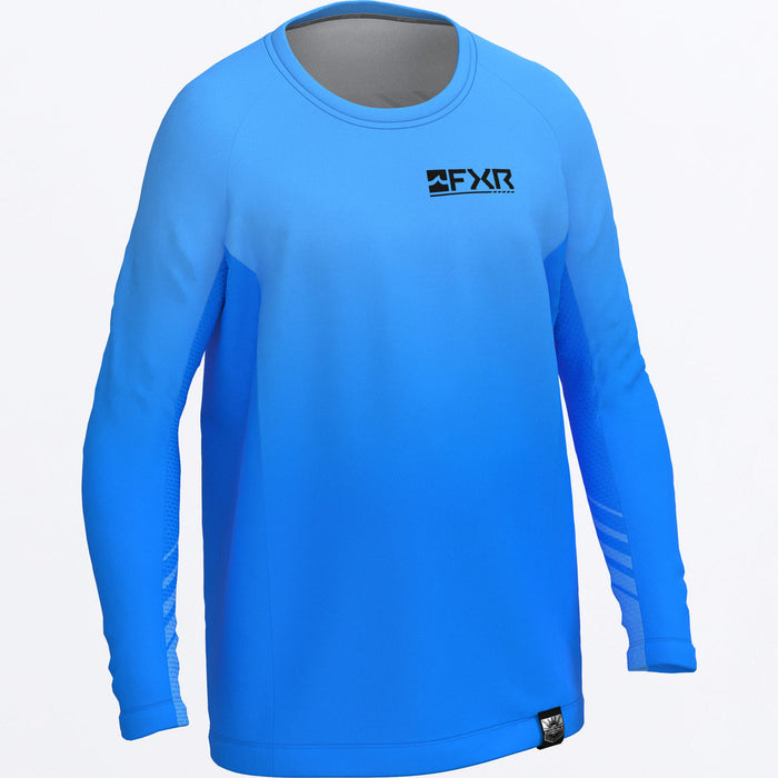 FXR RUSH UPF YOUTH LONGSLEEVE 2025 in Blue/Sundust
