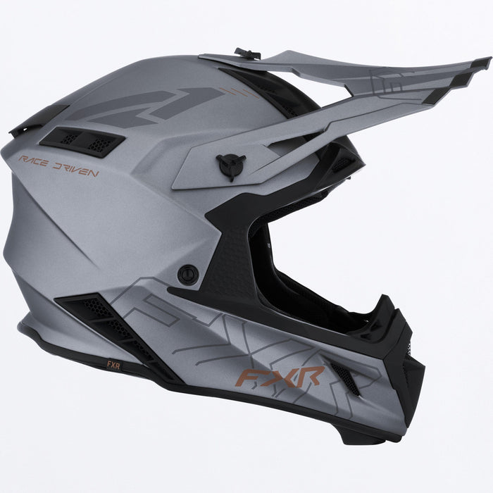 FXR HELIUM PRIME HELMET 2025 - Titanium/Kash