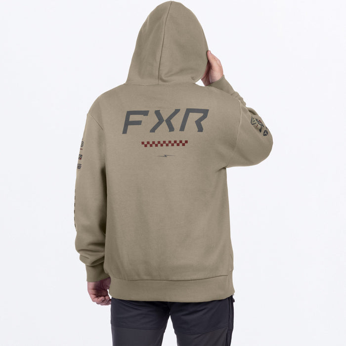 FXR STACK COTTON MEN'S LIFESTYLE ZIP-UP HOODIE 2025 - Stone/Char