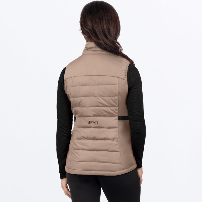 FXR WOMEN'S PHOENIX WINDPROOF QUILTED VEST in Canvas/Black