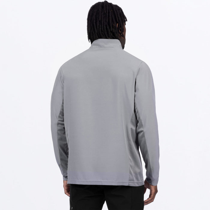 FXR BREEZE UPF 1/4 ZIP LONGSLEEVE 2025 in Grey