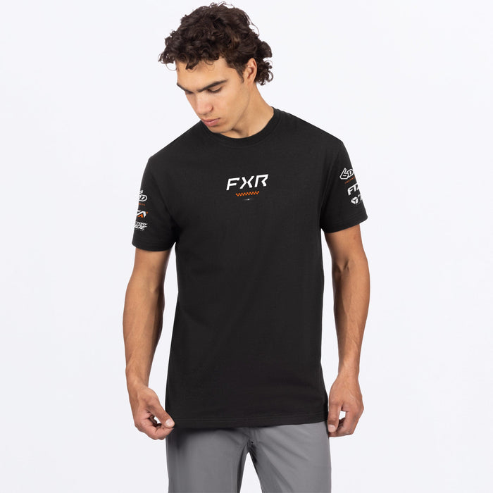 FXR STACK PREMIUM T-SHIRT 2025 - Black/Orange