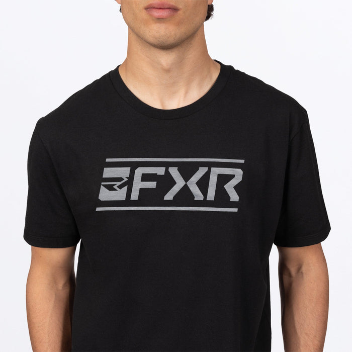 FXR VICTORY PREMIUM T-SHIRT in Black/Grey