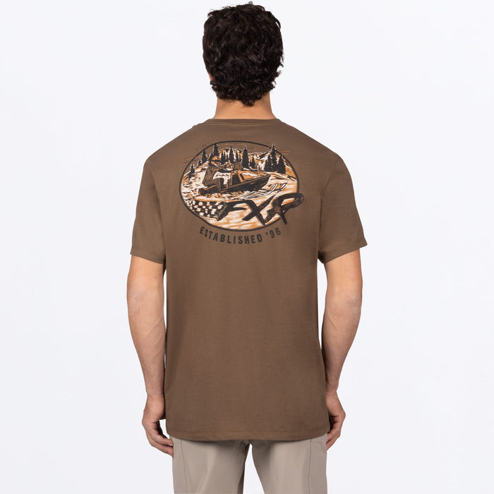FXR RELIC PREMIUM T-SHIRT in Teak/Black