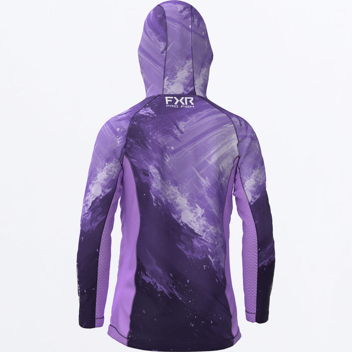 FXR DERBY UPF YOUTH PULLOVER HOODIE 2025 in Amethyst