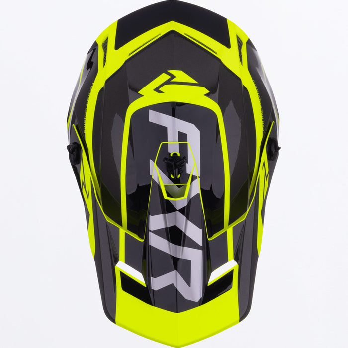 FXR YOUTH CLUTCH EVO HELMET 2025 - Black/HiVis