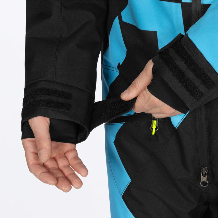 FXR COLD CROSS CX LITE MONOSUITS LITE in Blue/Hi-Vis