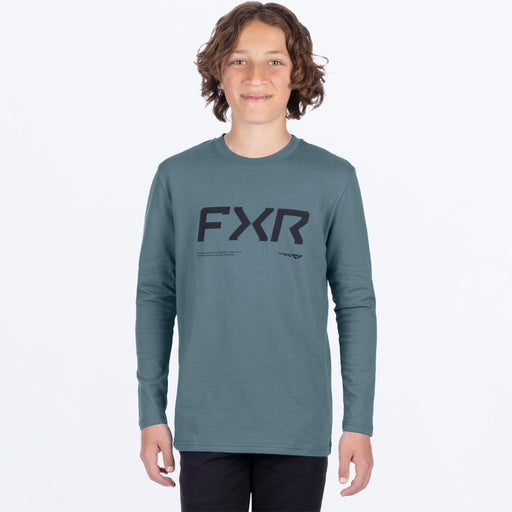 FXR YOUTH HYDROGEN PREMIUM LONGSLEEVE 2025 - Steel
