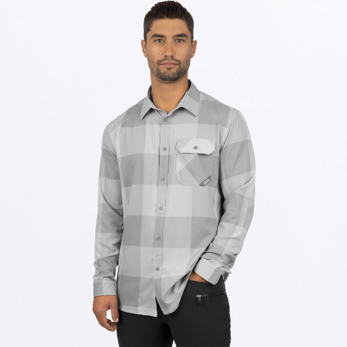 FXR BREEZE PERFORMANCE UPF LONGSLEEVE SHIRT 2025 in Grey Ops