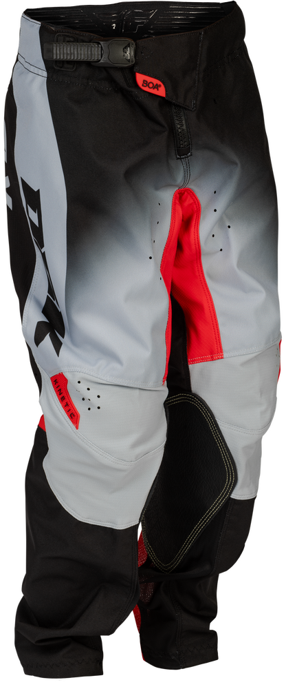FLY RACING KINETIC DBK YOUTH PANTS 2026 in Black/Grey/Red