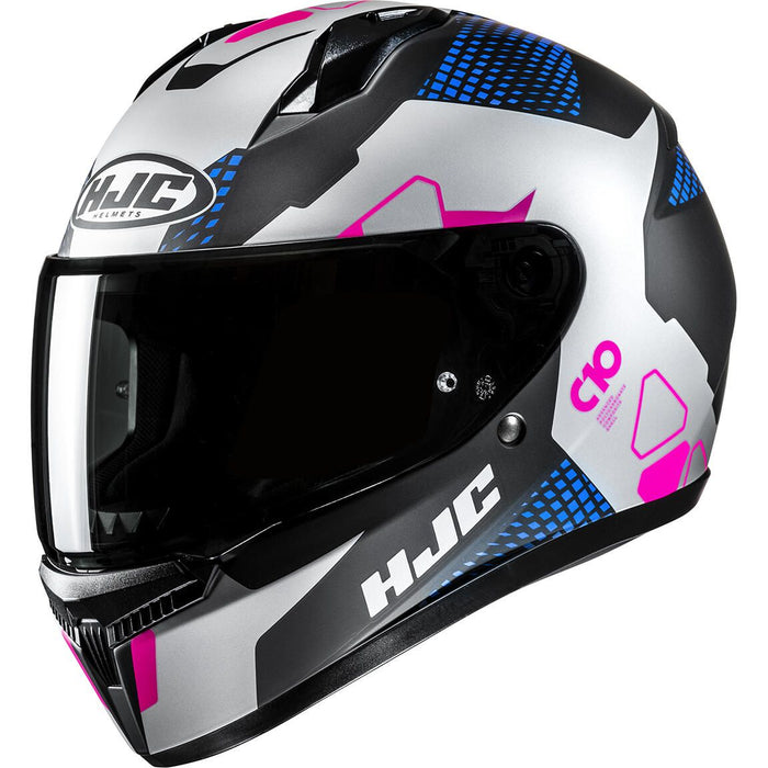 HJC C10 ASPA HELMET 2025 IN Black/Blue/Pink