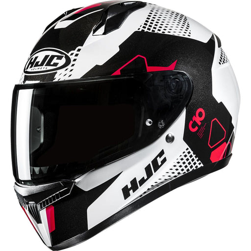 HJC C10 ASPA HELMET 2025 IN White/Red