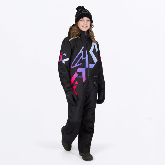 FXR YOUTH COLD CROSS CX MONOSUIT 2025 - Black/Twilight