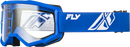 FLY RACING FOCUS GOGGLES - YOUTH 2026 in Blue/Black w/ Clear Lens