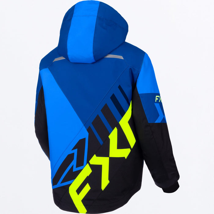 FXR YOUTH COLD CROSS CX JACKET 2025 - Blue/Black/HiVis