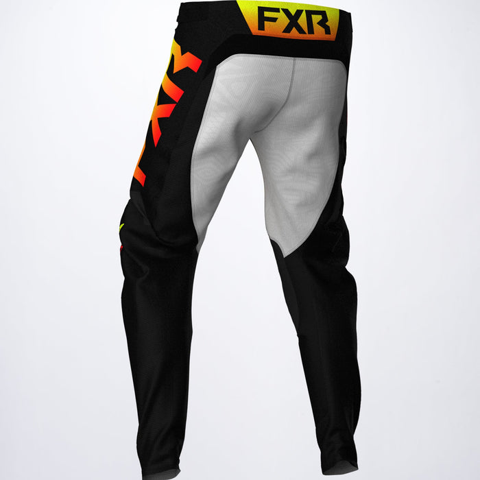 FXR Podium Pants in Black/Red/Hi Vis/Grey Aztec - Front