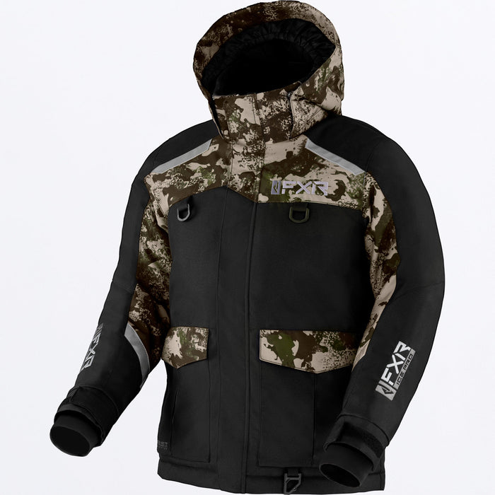 FXR CHILD EXCURSION ICE PRO JACKET 2025 - Black/Army Camo