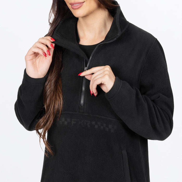 FXR WOMEN'S ASPEN 1/4 ZIP FLEECE in Black