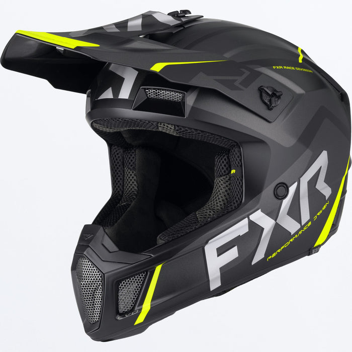 FXR CLUTCH EVO HELMET 2025 - Black/HiVis