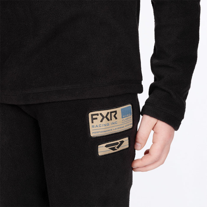 FXR YOUTH PYRO THERMAL SET in Black