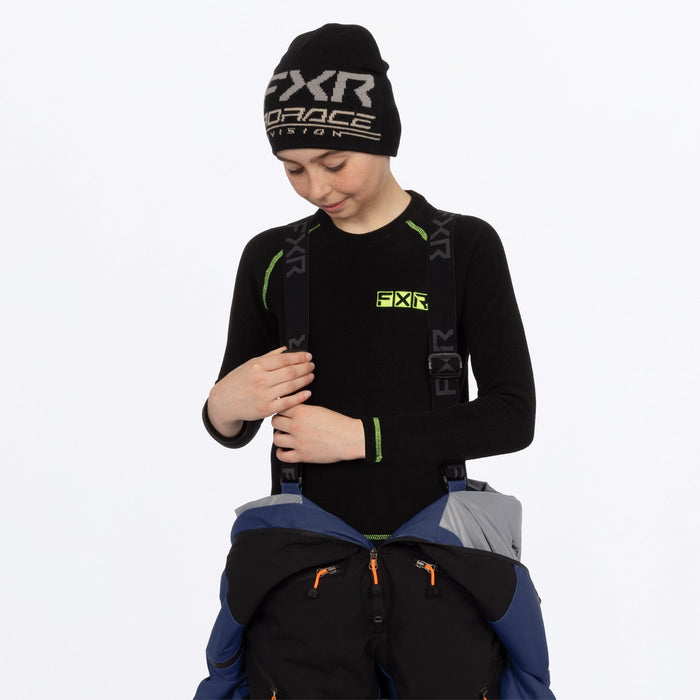 FXR Youth Vertical Monosuit in Midnight/Blue/Orange