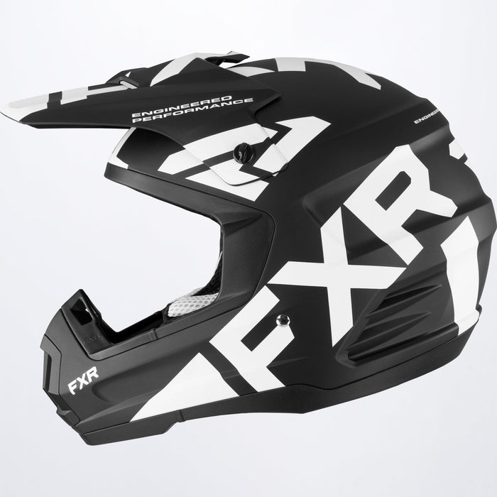 FXR Torque Team Helmet in Black/White