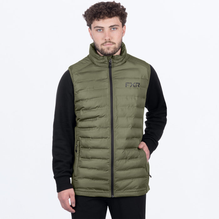 FXR PODIUM HYBRID QUILTED VEST 2025 - Moss