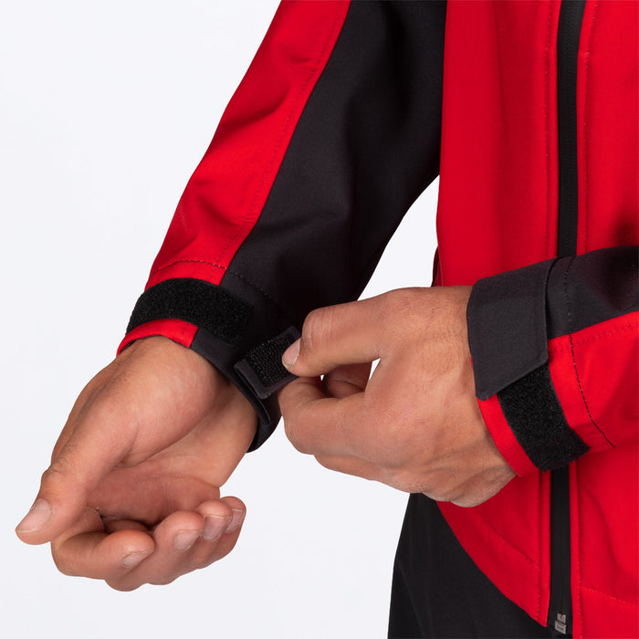 FXR ASCEND SOFTSHELL JACKET in Red/Ti