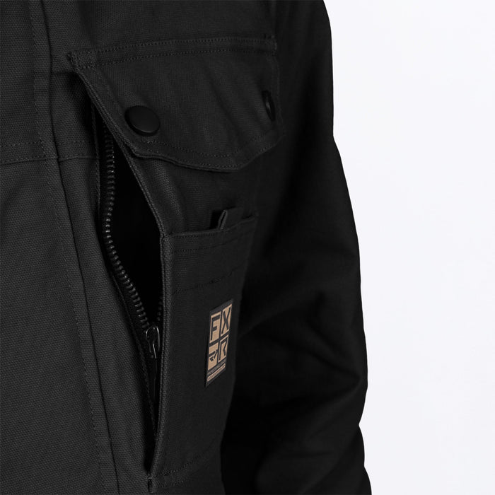 FXR ROUGHNECK MEN'S LIFESTYLE CANVAS JACKET in Black