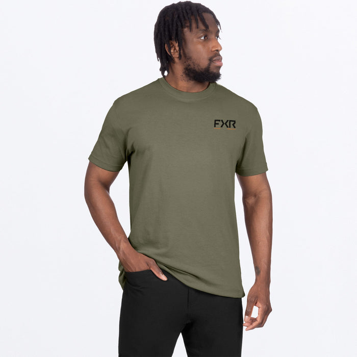 FXR ANTLER PREMIUM T-SHIRT 2025 - Moss/Black
