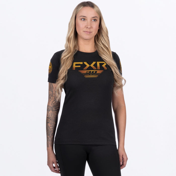 FXR 30 YEARS OF SPEED WOMEN'S PREMIUM T-SHIRT 2025 - Black/Kash