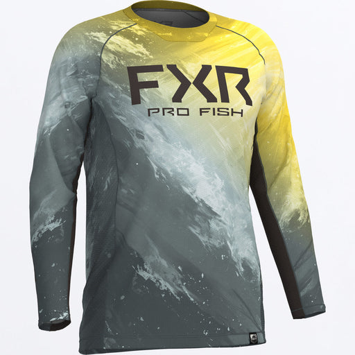 FXR  DERBY SWELL AIR UPF LONGSLEEVE 2025 in Bermuda/Sundust