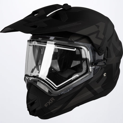 FXR Torque X Team Helmet with E Shield & Sun Shade in Black Ops