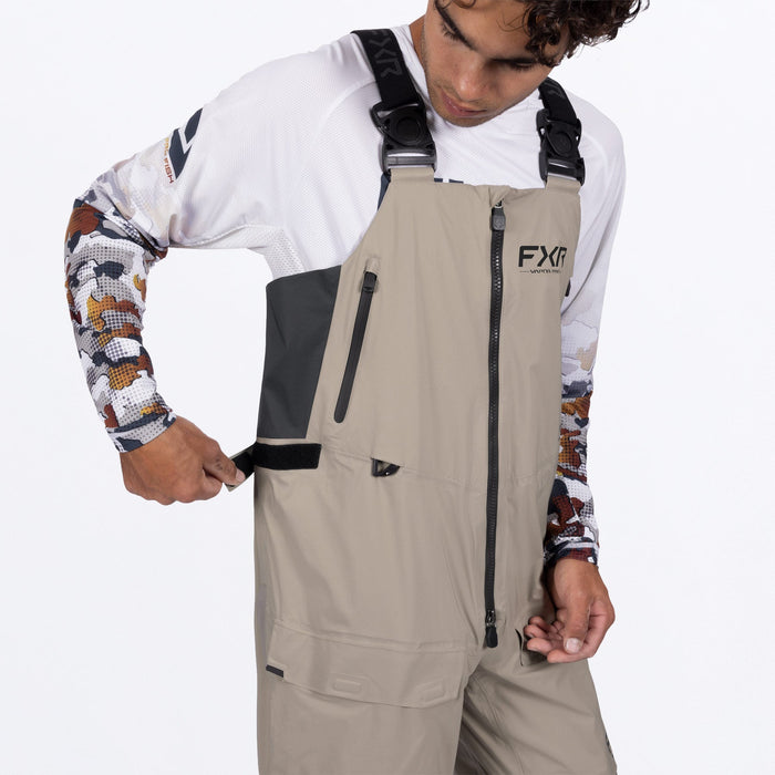 FXR Vapor Pro Tri-Laminate Bib Pant 2026Stone