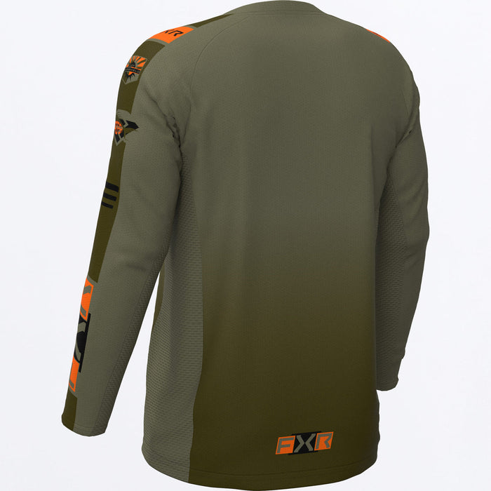 FXR  TOURNAMENT AIR UPF LONGSLEEVE 2025 in Moss/Orange