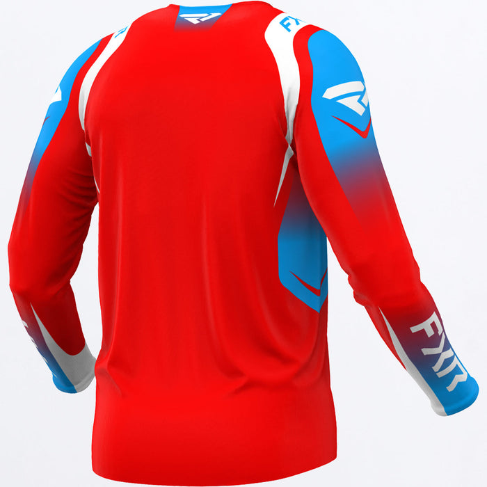 FXR CLUTCH PRO JERSEY 2025 in Red/White/Cyan
