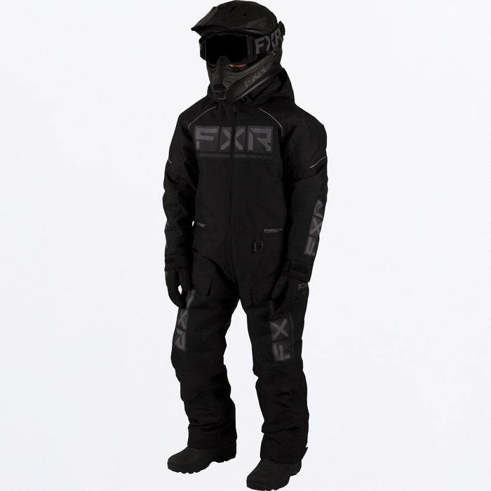 FXR Recruit Youth Monosuit in Black Ops