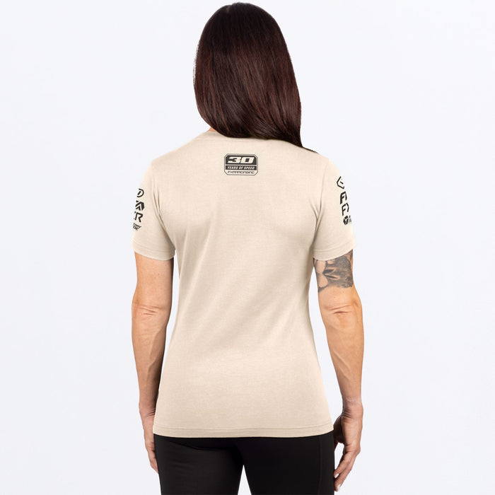 FXR WOMEN'S RACE DIV PREMIUM T-SHIRT in Sand/Black