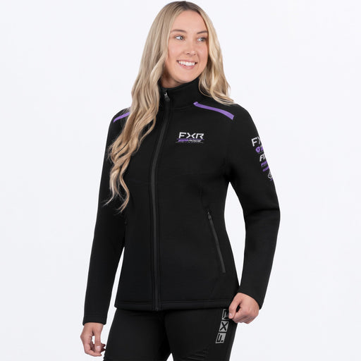 FXR RACE DIVISION TECH ZIP-UP 2025 - Black/Amethyst