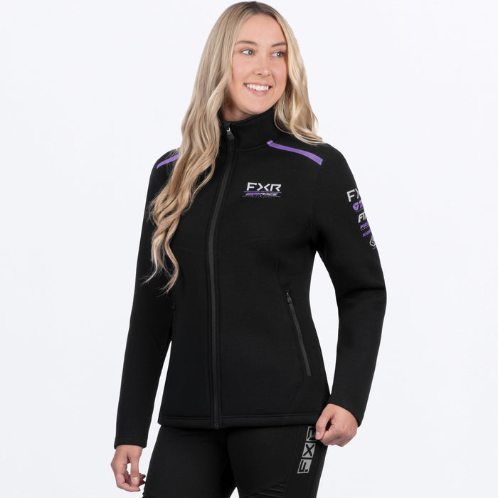 FXR RACE DIVISION TECH ZIP-UP 2025 - Black/Amethyst