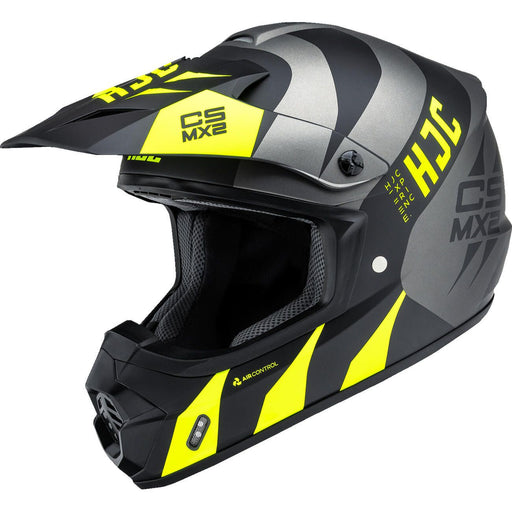 HJC CS-MX II CROX HELMET 2025 in Gray/Hi-Vis