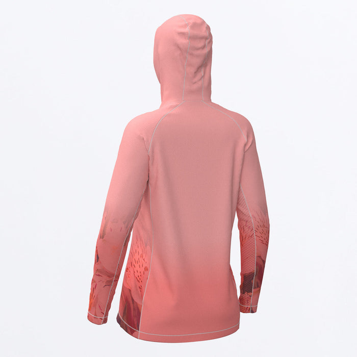 FXR RUSH AIR UPF WOMEN'S PULLOVER HOODIE 2025 in Melon