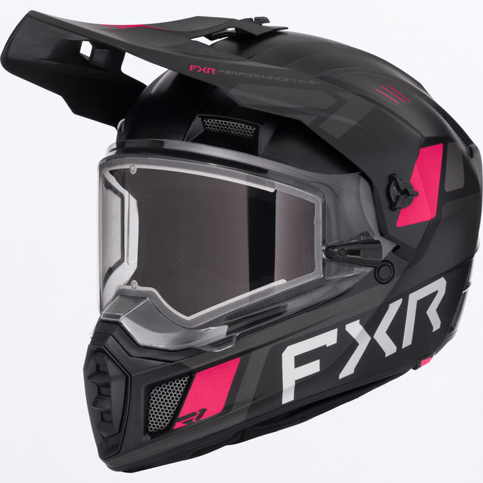 FXR CLUTCH X HELMET 2025 - Black/Razz