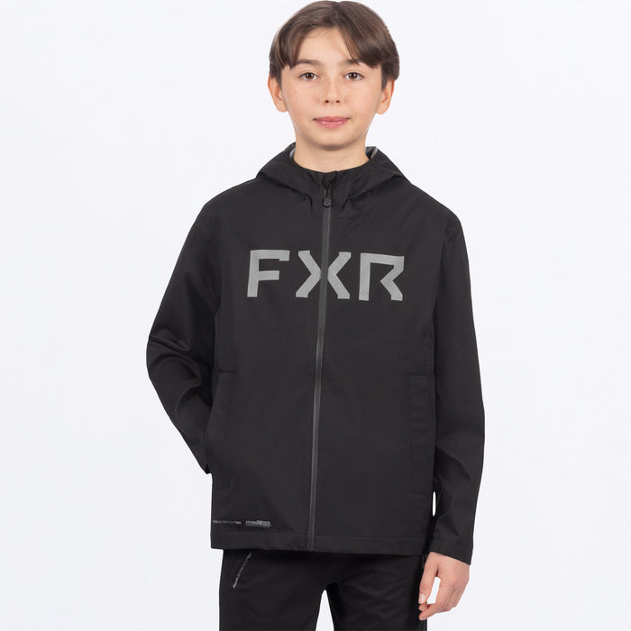 FXR YOUTH YOUTH LIFESTYLE ADVENTURE LITE TRI-LAMINATE JACKET in Black