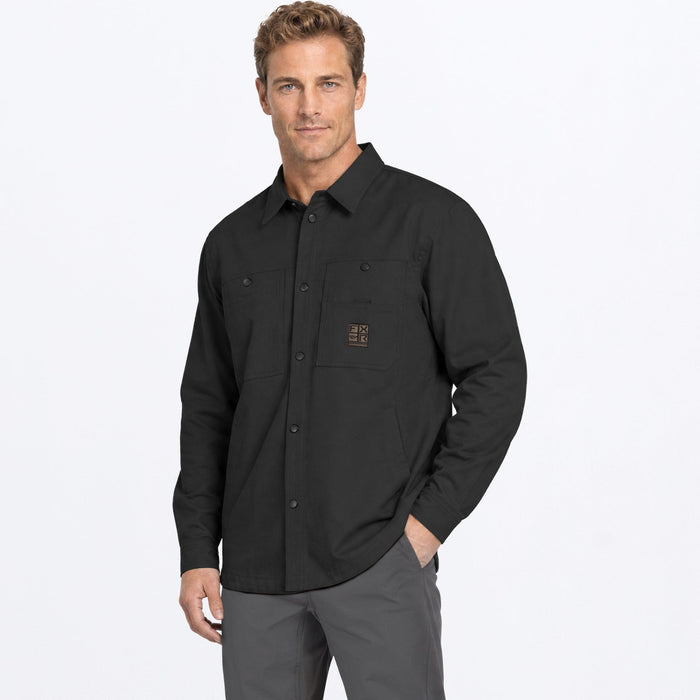 FXR ROUGHNECK CANVAS SHIRT-JAC in Black