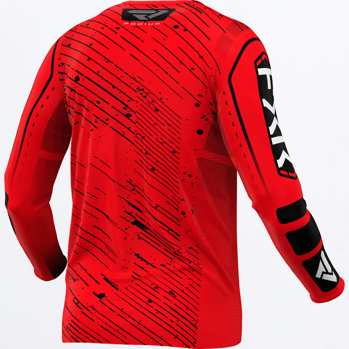 FXR PODIUM YOUTH JERSEY 2025 in Red/Black