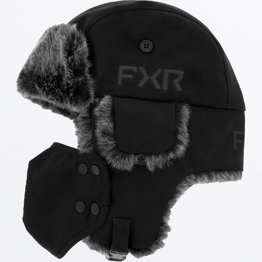 FXR TRAPPER HAT SNOW 2027 in Black